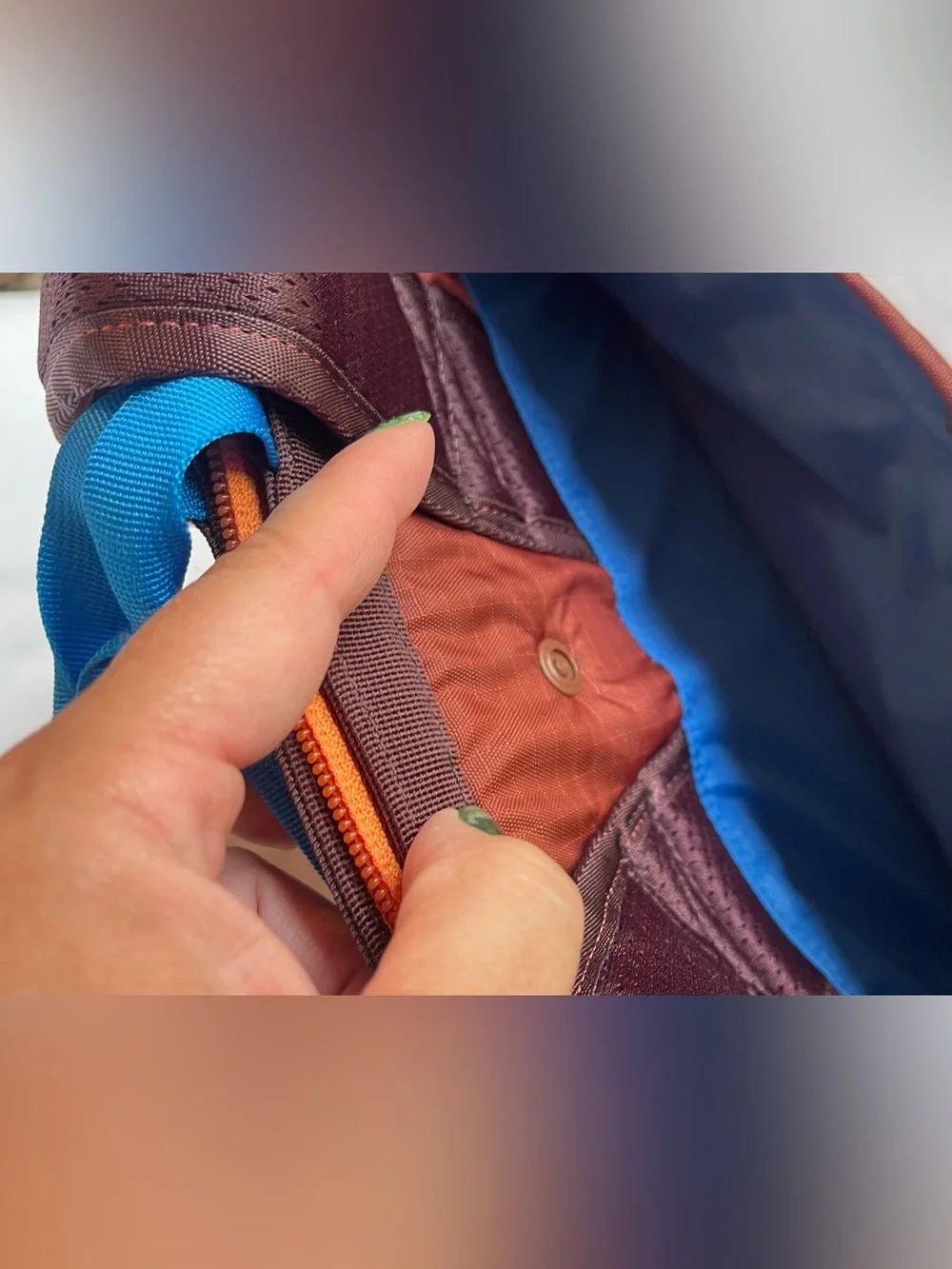 Cotopaxi Todo 16L NWOT Rust Brown Backpack with Blue Trim